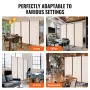 Room Divider, 3 Panels Room Divider, Folding Privacy Screen and Portable Partition Divider for Room Separation, Freestanding Roo