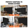 Room Divider, 4 Panels Room Divider, Folding Privacy Screen and Portable Partition Divider for Room Separation, Freestanding Roo