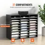 Træ Litteratur Organizer Filsortering Papir Opbevaringsholder