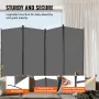 Room Divider, 4 Panels Room Divider, Folding Privacy Screen and Portable Partition Divider for Room Separation, Freestanding Roo