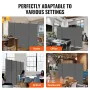 Room divider 4 paneler stofrum privatlivsskærm til kontor