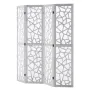 Wood Room Divider, 4 Panel Wood Folding Privacy Screen, 66.9 Inches Tall Indoor Carved Wooden Partition, Portable Decoration Scr