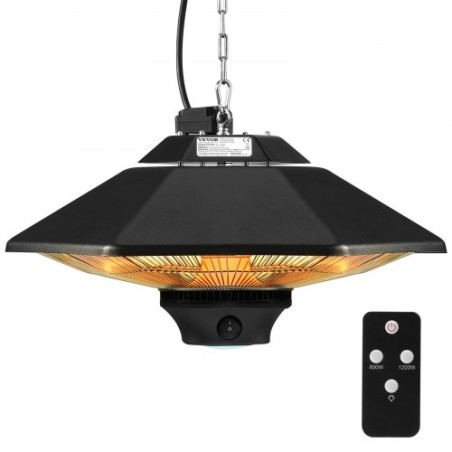 Hanging Patio Heater 2000W Remote Control Electric Space Heater
