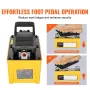 689 bar(10,000PSI) Air Hydraulic Pump, 1.6 L(0.42 Gal) Reservoir, NPT 9.5mm(3/8 In) Oil Outlet, NPT 6.4mm(1/4 In) Inlet, Aluminu