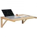 Wall Mounted Floating Folding Table Laptop Desk Home Office 31.5x23.62 in