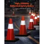 Sikkerhedskegler Trafikkegler 18 "Orange Reflekterende kraver