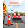 Sikkerhedskegler Trafikkegler 18 "Orange Reflekterende kraver
