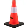 Safety Cones, 18 in/45 cm Height, 5 PCS PVC Orange Traffic Cone with Reflective Collar and Black Weighted Base, Used for Traffic