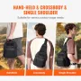 Tactical Sling Bag, 10L Military Rover Shoulder Sling Backpack with Molle Design and Multi-pocket, 600D Tactical Shoulder Bag Id