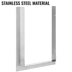 Outdoor Finishing Frame, 12.2 x 18 Inch Frame Finishing, Stainless Steel Outdoor BBQ Frame for Double Side Burner, Grill