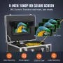 Sewer Camera with 512Hz Locator, 165 ft/50 m, 9" Drain Inspection Camera with Self-Leveling, 36X Zoom, Plumbing Camera with Ligh