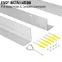 Outdoor Finishing Frame, 12.2 x 18 Inch Frame Finishing, Stainless Steel Outdoor BBQ Frame for Double Side Burner, Grill Finishi