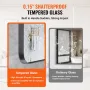 Wall Mounted Makeup Mirror, 0.15" Thick, 30" x 55" Mirror with Aluminium Alloy Frame & Explosion-Proof Film, Scratch-Resistant M