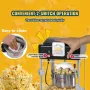 Popcorn Popper Machine bordplade Popcorn Maker 300W 2.5 oz sort