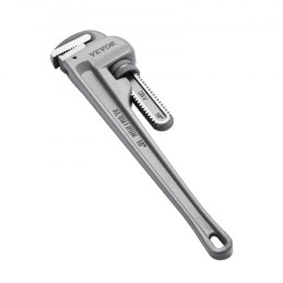 Aluminum Straight Pipe Wrench 18 in Adjustable Plumbing Wrench CRV Jaw