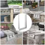 Outdoor Finishing Frame, 12.2 x 18 Inch Frame Finishing, Stainless Steel Outdoor BBQ Frame for Double Side Burner, Grill