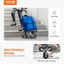 Stair Climber Trolley Dolly, 36L Folding Shopping Cart, Grocery Cart Trolley Laundry Stair Climbing Handcart with 6 Wheels & Oxf