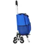 Stair Climber Trolley Dolly, 36L Folding Shopping Cart, Grocery Cart Trolley Laundry Stair Climbing Handcart with 6 Wheels & Oxf