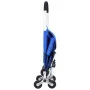 Stair Climber Trolley Dolly, 36L Folding Shopping Cart, Grocery Cart Trolley Laundry Stair Climbing Handcart with 6 Wheels & Oxf