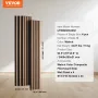 Trælameller akustiske paneler 7,9 x 94,5 tommer til moderne