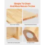 Rattan sofabord rektangel rotting sofabord 1-niveau til stue