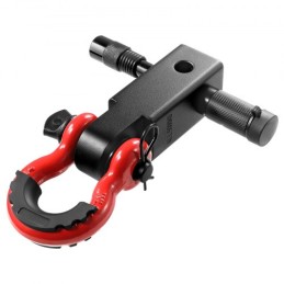 2" Trailer Shackle Hitch Receiver D-Ring Recovery for Truck Jeep 66000 lbs