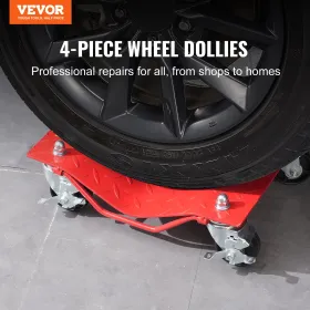 Wheel Dolly Heavy-Duty Bil Dæk Stake Vehicle Moving Dolly 8000