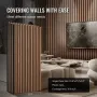 Wood Slat Acoustic Panels, 23.6 x 47.2 inch, MDF Accent Wooden Wall Panels for Modern Interior Wall, Faux Wood Wall Board Panels