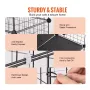 Stor 3-lags kattebur 28 x 28 x 41 "Metal Wire Playpen Catio med