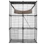 Stor 3-lags kattebur 28 x 28 x 41 "Metal Wire Playpen Catio med