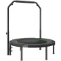 Foldable Mini Trampoline, 40 Inch Fitness Rebounder, Max Load 330lbs Exercise Trampoline, Stable & Quiet Trampoline with 4 Level