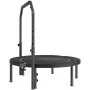 Foldable Mini Trampoline, 40 Inch Fitness Rebounder, Max Load 330lbs Exercise Trampoline, Stable & Quiet Trampoline with 4 Level