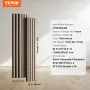 Trælameller akustiske paneler 7,9 x 94,5 tommer til moderne