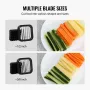 French Fry Cutter, Potato Slicer with 1/2-Inch and 3/8-Inch Stainless Steel Blades, Manual Potato Cutter Chopper with Suction Cu