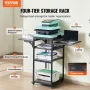 Heat Press -tabel med opladningsstation 4 Tier Movable Heat