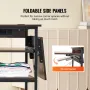 Heat Press Table with Charging Station, 4 Tier Movable Heat Press Stand, Foldable Heat Transfer Machine Stand with Wheels, Rolli