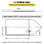 Outboard Boat Steering With 14' Steering Cable Marine Steering System 3/4'' Shaft
