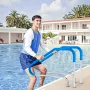 Pool Handrail,46 x 37 inch Pool Railing, Stainless Steel (Pre-built) for Indoor/Outdoor Pools,Swimming Pool Railing for Decks,Ru