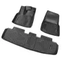 Automotive Floor Mats, Fits for Tesla Model Y 2021-2024, 3 pcs Front and 2nd Row Liners, All Weather Custom Fit TPE Vehicle Floo