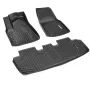 Automotive Floor Mats, Fits for Tesla Model Y 2021-2024, 3 pcs Front and 2nd Row Liners, All Weather Custom Fit TPE Vehicle Floo