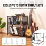 Record Player Stand 3-Tier Metal Turntable Stand With Guitar