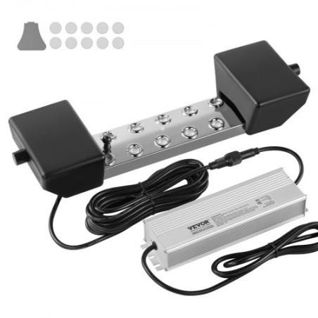 10 Hoved Ultrasonic Mist Maker 7000ml/H Ultrasonic Fogger IP67 Vandtæt