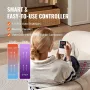 Far Infrared Heating Pad, Amethyst Heating Pad with Jade & Tourmaline Stones, 660nm Photon Light & Negative Ions, 103-159℉ Hot G