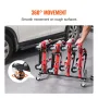 Car Dolly Rack, Storage Rack with 360° Rotatable Wheels, Hydraulic Ratchet Trolley Jack Stand Organizer, Jack Stands Holder Stor