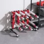 Car Dolly Rack, Storage Rack with 360° Rotatable Wheels, Hydraulic Ratchet Trolley Jack Stand Organizer, Jack Stands Holder Stor