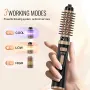 Rotating Hair Dryer Brush, Ionic Hot Air Styling Brush with 1.5" and 2" Ceramic Coated Head, 4 in 1 Hair Dryer Styler and Volumi