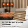 Wood Slat Acoustic Panels, 23.6 x 47.2 inch, MDF Accent Wooden Wall Panels for Modern Interior Wall Decor, Faux Wood Wall Board 