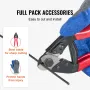 Wire Rope Kit, 1/8" 500 ft 316 Stainless Steel Cable with Cutter and Gloves, 1600 lbs Breaking Strength, 7x7 Strands Core Marine
