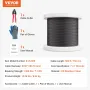 Wire Rope Kit, 1/8" 500 ft 316 Stainless Steel Cable with Cutter and Gloves, 1600 lbs Breaking Strength, 7x7 Strands Core Marine