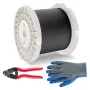 T316 Rustfrit stålkabel 1/8 "7x7 Steel Wire Rope 500 ft Kabel